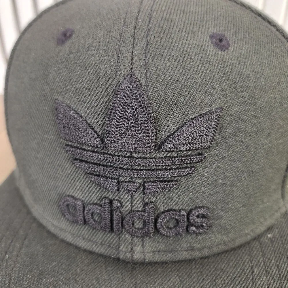 Adidas Originals Trefoil Snapback Hat Cap Black Flat Bill 2019 Streetwear Skater